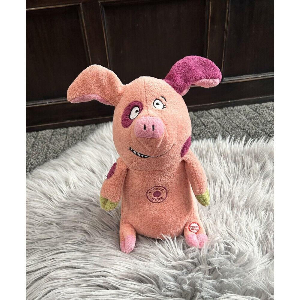 Hallmark Totally Ticklish Pig Piglet Singing Laughing Sound Motion Plush 10''